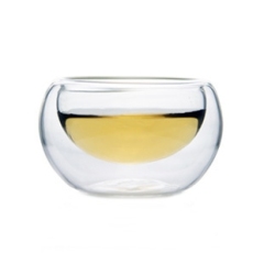 Double wall glass cups