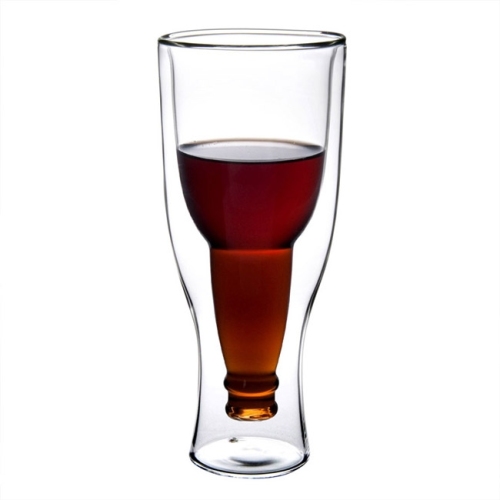 Double wall glass cups