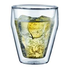 Double wall glass cups
