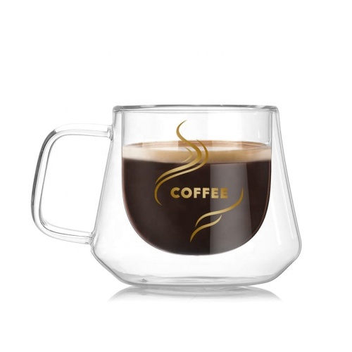 Double wall glass cups