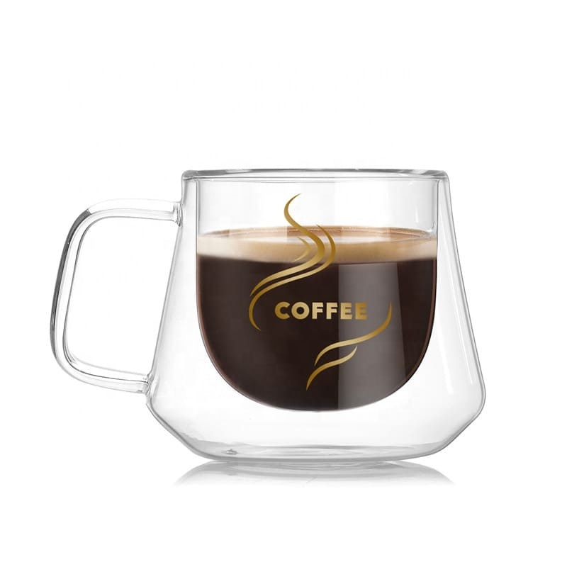 Double wall glass cups