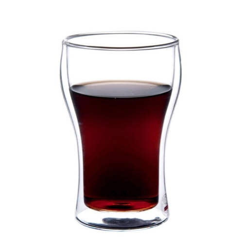 Double wall glass cups