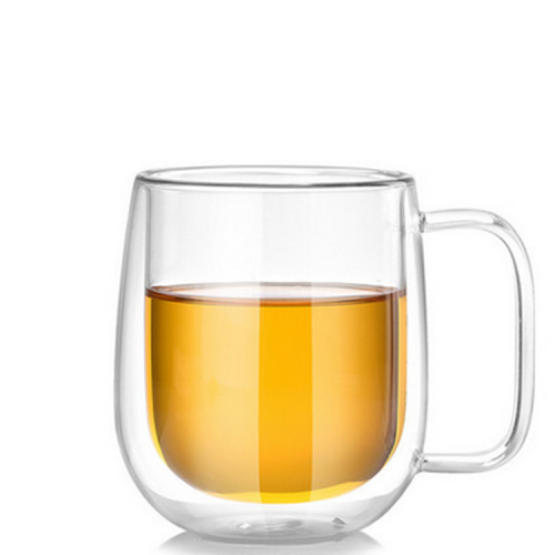 Double wall glass cups