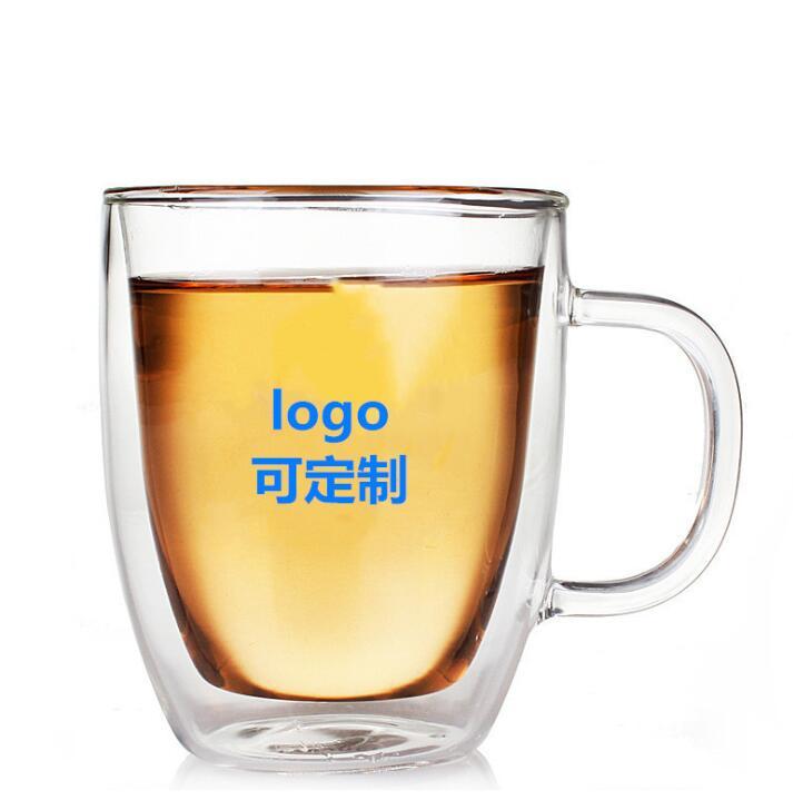 Double wall glass cups