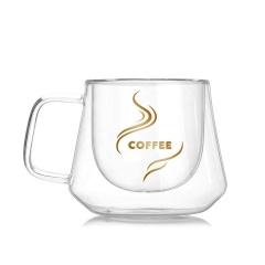 Double wall glass cups