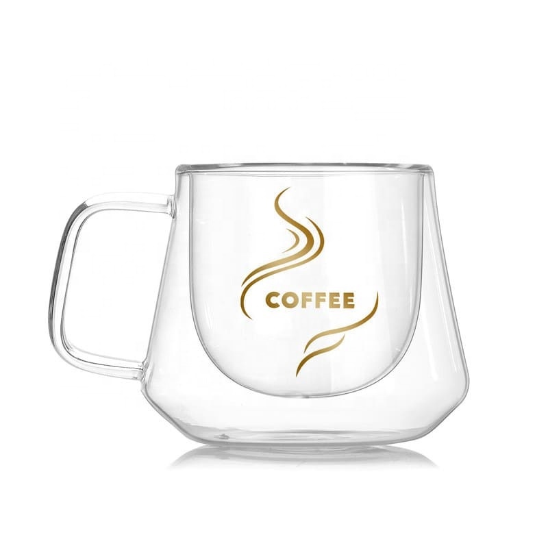 Double wall glass cups