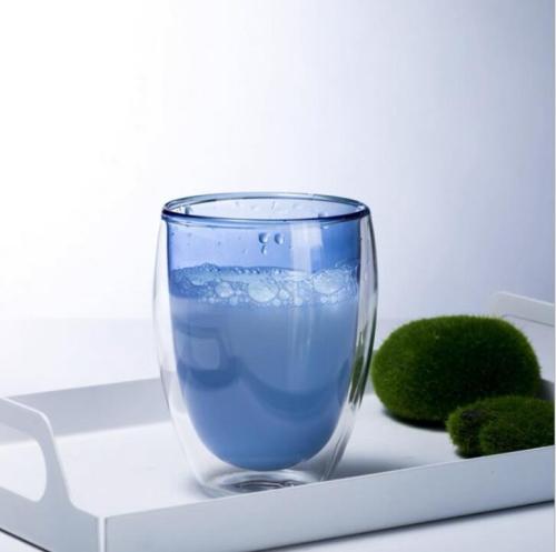 Double wall glass cups