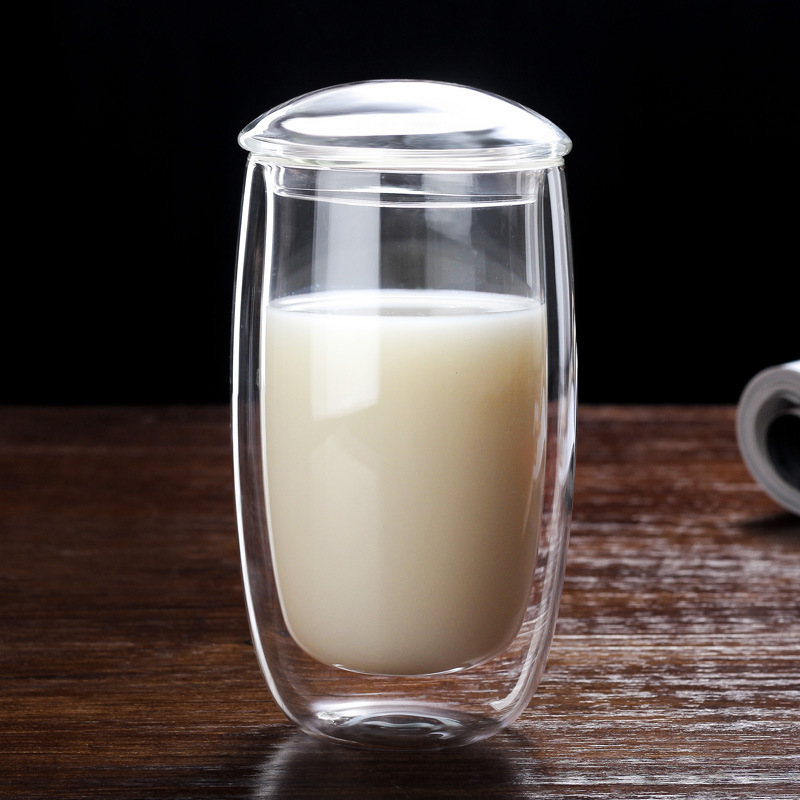 Double wall glass cups