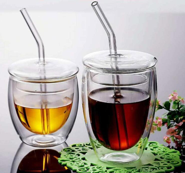 Double wall glass cups