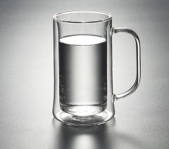 Double wall glass cups