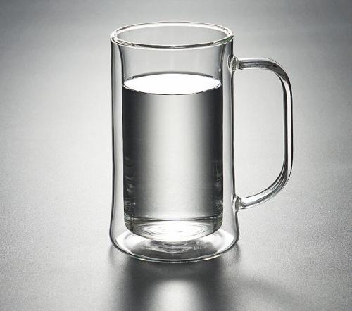 Double wall glass cups