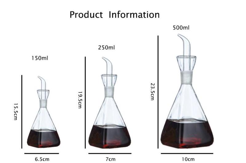 glass oil & vinegar bottles