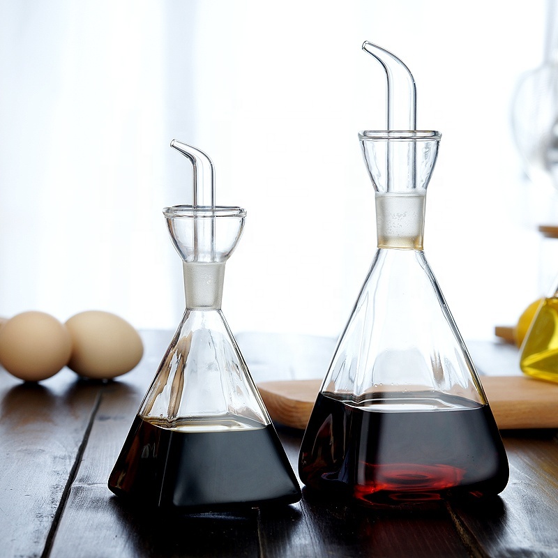 glass oil & vinegar bottles