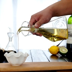 glass oil & vinegar bottles