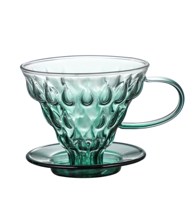 colorful glass coffee pot
