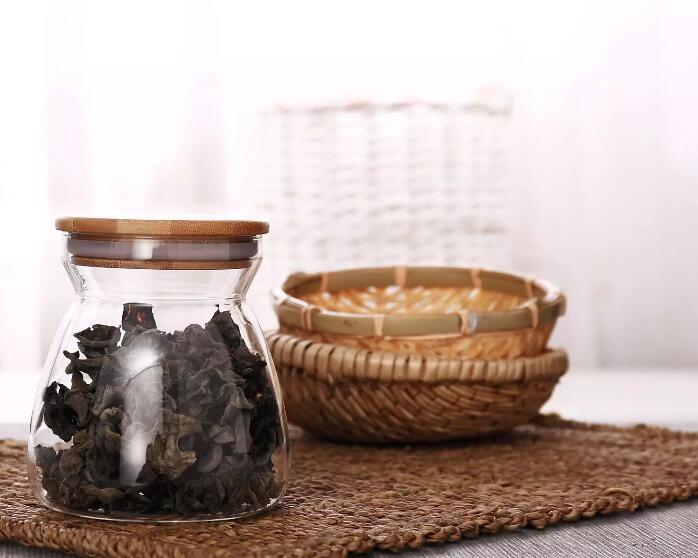 Special shape Food Storage Jars with bamboo lid