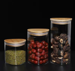 Special shape Food Storage Jars with bamboo lid