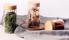 hand made squre shape glass jars