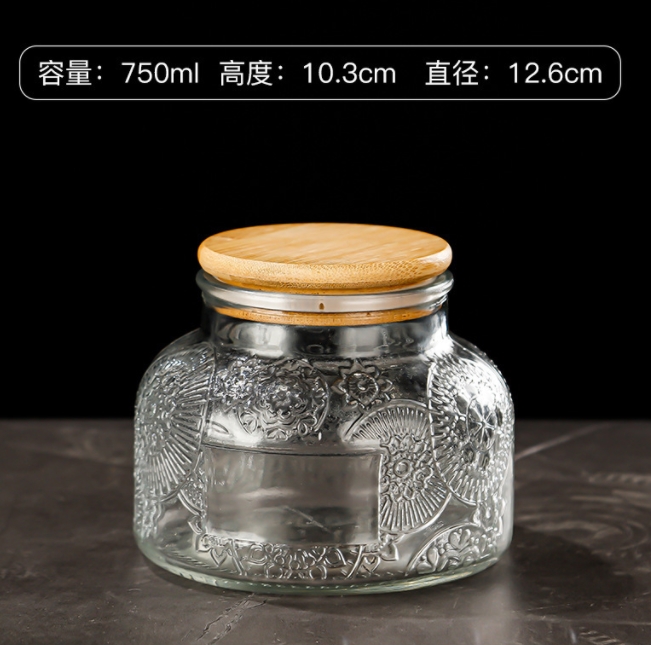 machine made squre shape glass jars