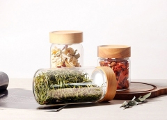 hand made squre shape glass jars