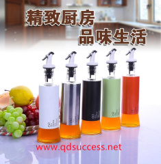 glass oil & vinegar bottles