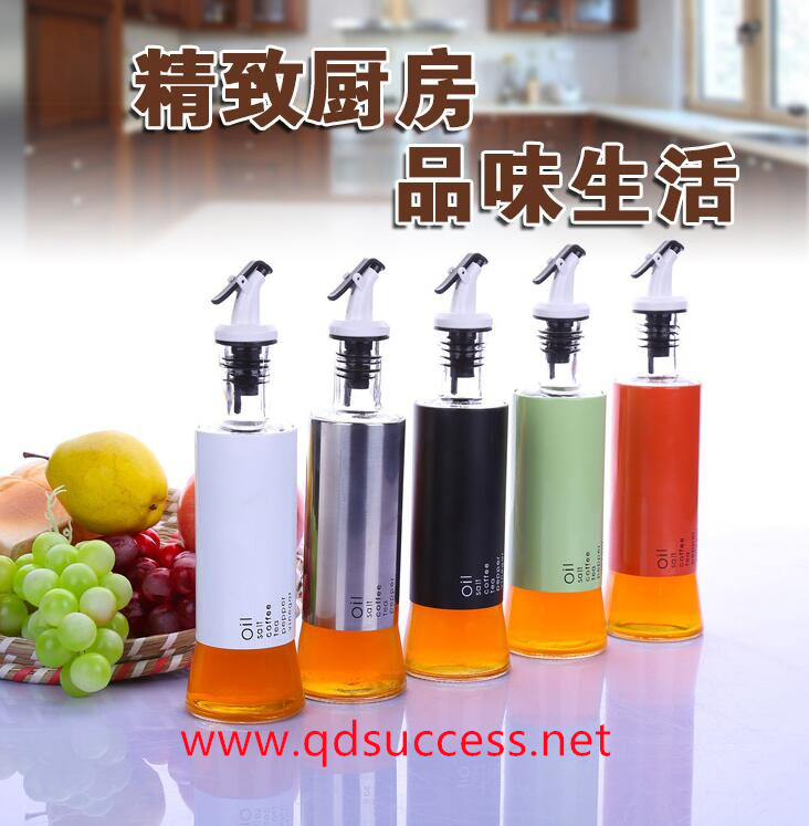 glass oil & vinegar bottles