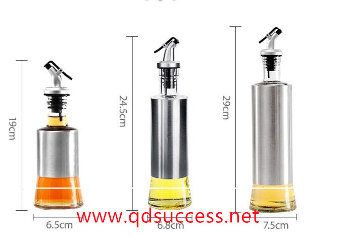 glass oil & vinegar bottles