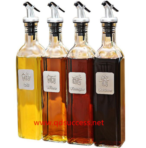 glass oil &amp; vinegar bottles