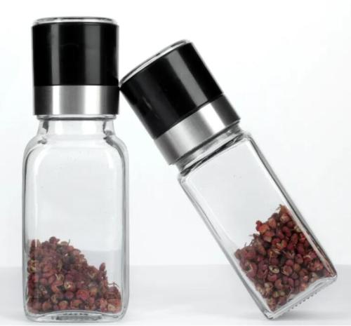 glass spice bottles