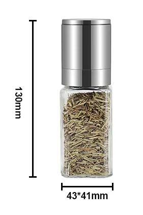 glass spice bottles