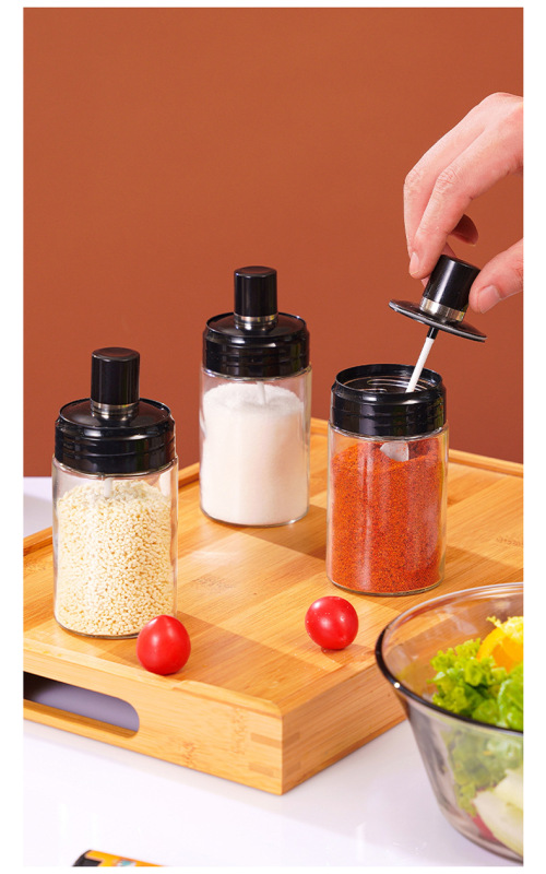 glass spice bottles