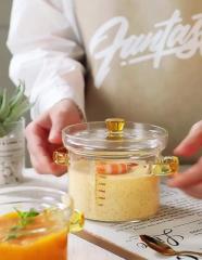 heat resistant borosilicate glass cooking bowl