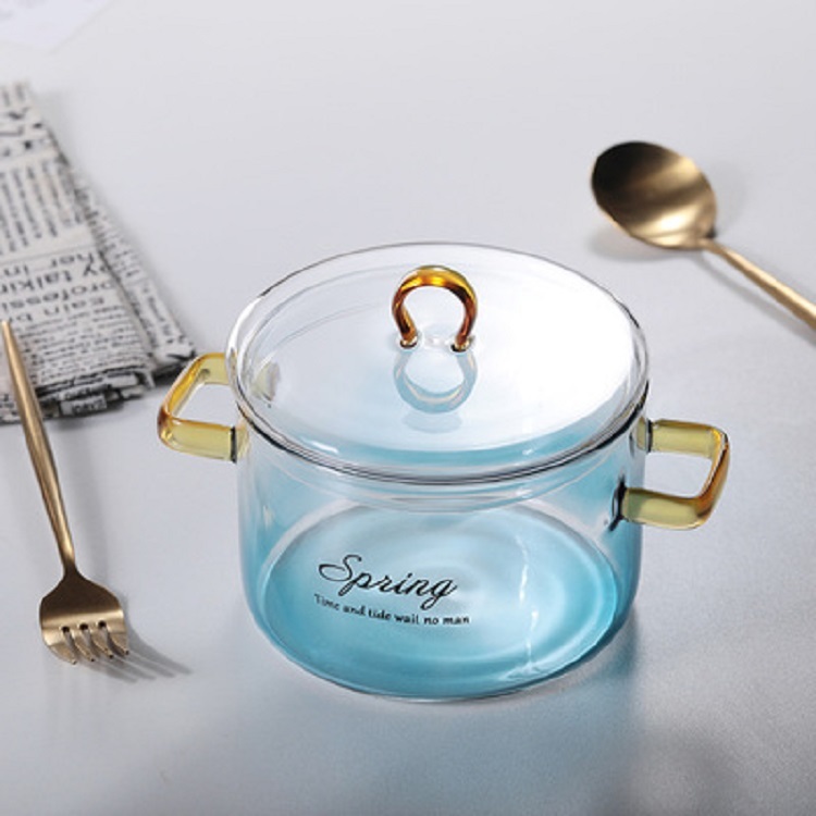 heat resistant borosilicate glass cooking bowl