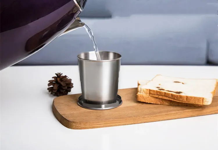 304 stainless steel retractable cup