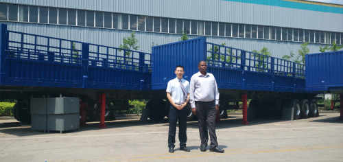 Welcome Rwanda friends for tractor and trailer business