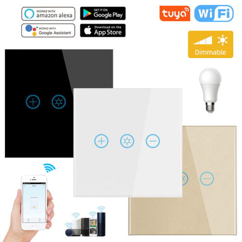 WiFi Smart Touch Dimmer Switch, Touch Panel, One-Touch Control of Home Lighting