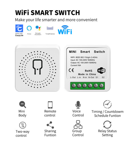 Cozylife WIFI Switch Smart Switch APP Remote Control Voice Alexa Cross-border Home Electrician