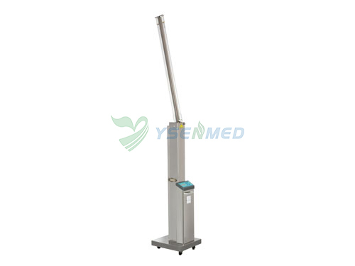 30W Mobile stainless steel double tube ultraviolet sterilization lamp with infrared sensor FY-30DSI