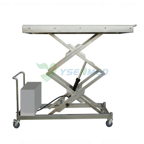 Stainless steel electro-hydraulic double lift trolley YSSJT-50A