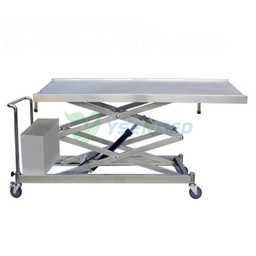 Stainless steel electro-hydraulic double lift trolley YSSJT-50B