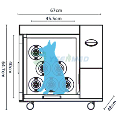 Veterinary Medical Veterinary Dry Cabinet Pet Grooming Equipment Hair Drying Cabinet YSVET-GZ-U4