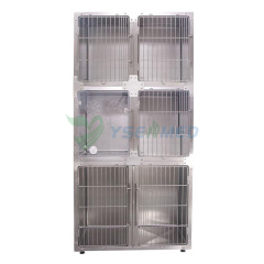 Cage modulaire professionnelle de chien d'acier inoxydable avec le coin arrondi YSKA-509
