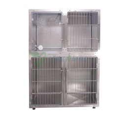 Cage modulaire professionnelle de chien d'acier inoxydable avec le coin arrondi YSKA-509
