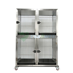 Jaula para mascotas con pantalla de acero inoxidable YSKA-505D