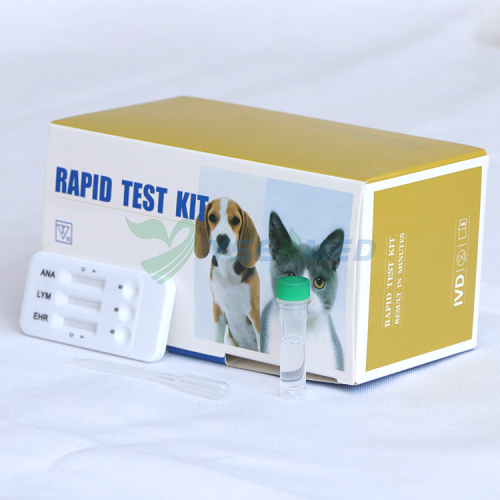 YSENMED Veterinary Rapid Test Strips ANA LYM EHR Ab Anaplasma Lyme Ehrlichia Antibody Combo Test