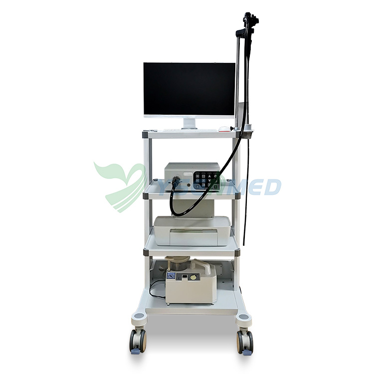 Operation guide video for YSNJ-100VET veterinary video endoscope system.