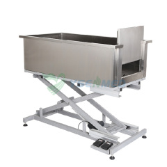 Electric lifting pet cleaning stainless steel free standing deep bath dog spa tub YSBTN-137E