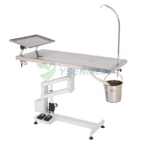 YSFT-871E-T Economic vet operating table electric clinic veterinary equipment with tissue tray