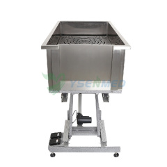 Electric lifting pet cleaning stainless steel free standing deep bath dog spa tub YSBTN-137E