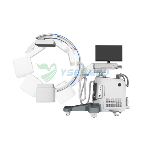 YSENMED Veterinary 5kW Mobile Digital Flat Panel Detector C-arm X-ray System